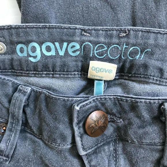 AGAVE NECTAR Gray Slim Legging Jeans Jeggings Ankle Zip Stretch Womens Sz 27 - Picture 3 of 3